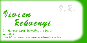 vivien rekvenyi business card